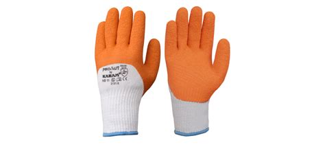 ProKut Multi Purpose White Polycotton with Orange Latex Crinkle Coatin ...