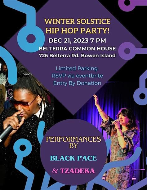 Winter Solstice Hip Hop Party!, 726 Belterra Rd, Bowen Island, 21 ...