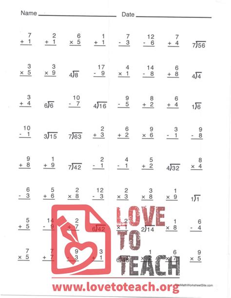 Math Facts On Numbers 的图像结果