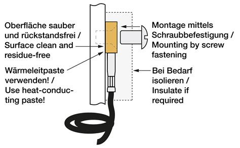 Anlegefühler mit Ring und PFA-Leitung | Testo Sensor GmbH