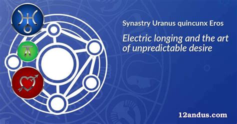 Uranus quincunx Eros in the synastry chart: Electric longing and the ...