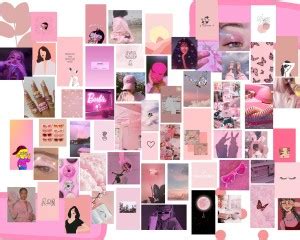 Pink Aesthetic for Wall Collage 50+5PCS Photographic Paper - Decorative ...
