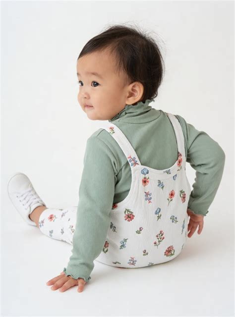 Buy Girls Floral Print Dungaree with Top Online at just Rs. 699.0 ...