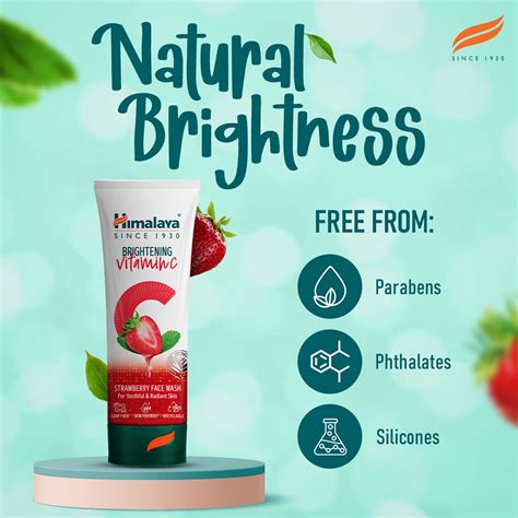 Himalaya Brightening Vitamin C Strawberry Face Wash – Himalaya Wellness ...