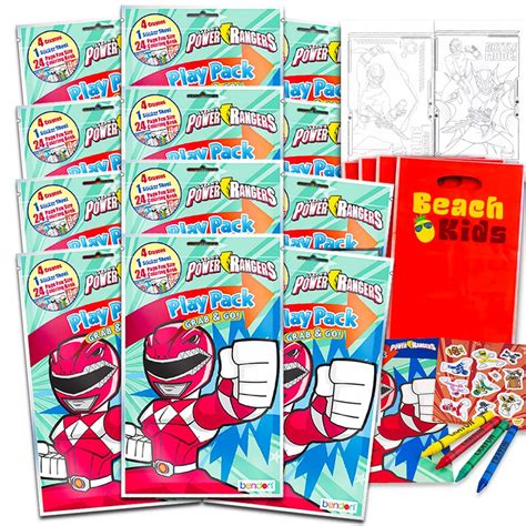 Buy Bendon Power Rangers Party Favors Pack ~ 12 Play Packs with ...