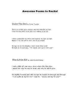 Image result for Poems Recited