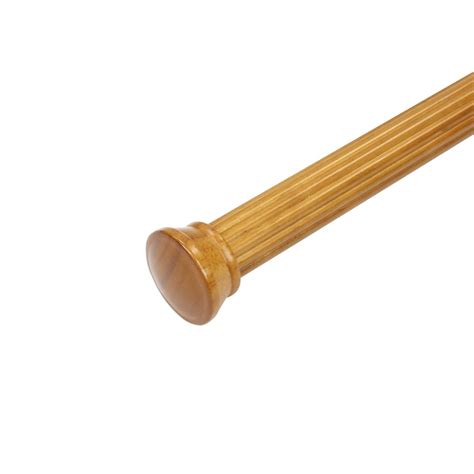 Lumi Home Furnishings Heritage Oak Wood Curtain Rod Finials 138FCAPOK ...