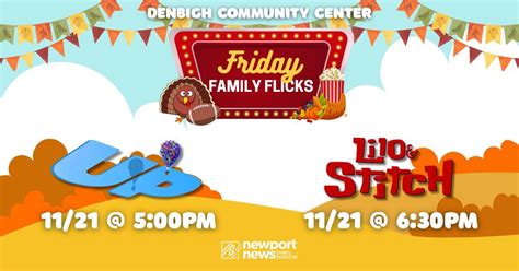 🍿🎥FREE MOVIE🎬🎞️ Friday Family Flicks DOUBLE FEATURE: Up | Lilo & Stitch ...