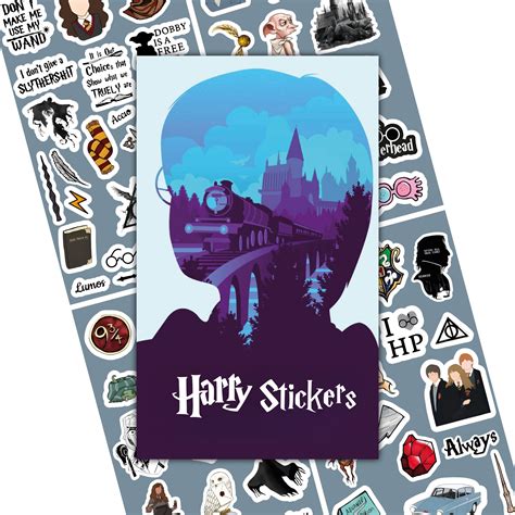 68 Pcs Harry Stickers for Journal Laptop Dairy Kids Girls Scrapbooking ...