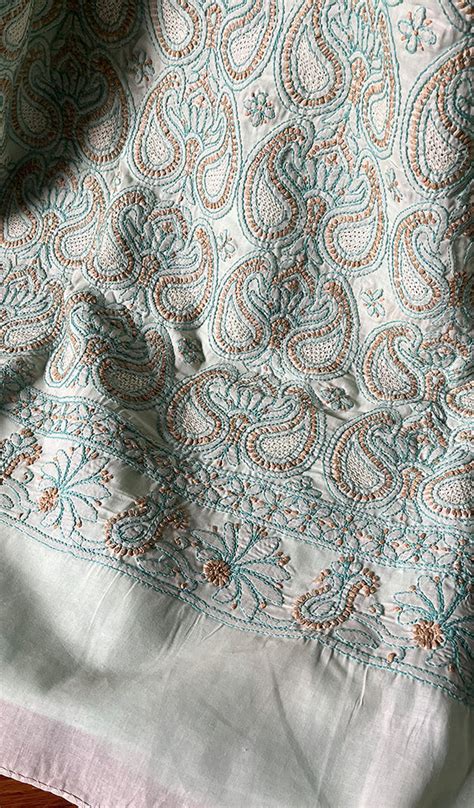 Chikankari Saree | Lucknow Chikan Saree - Nazrana Chikan