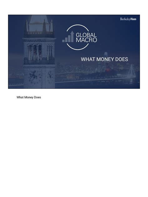 Macro-Inflation Slides - WHAT MONEY DOES What Money Does THE THREE ...