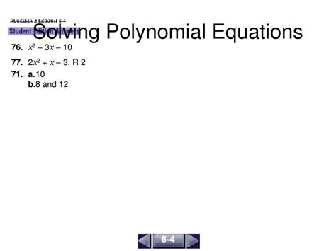 Solving Simple Polynomial Equations 的图像结果