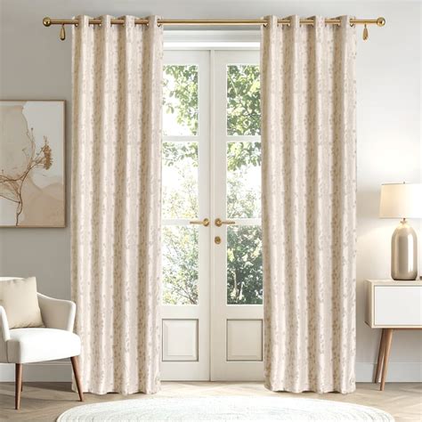 Buy Morris Tendril Set of 2 Jacquard Light Filtering Door Curtains from ...