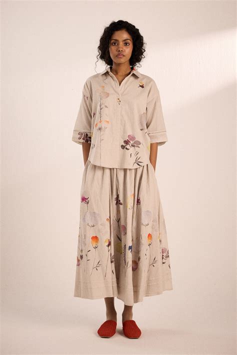 Oat Bloom Skirt – Qala Global