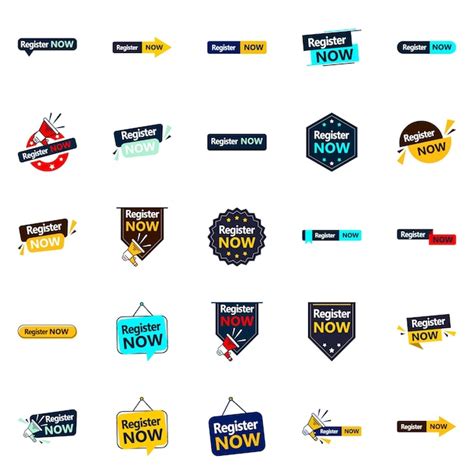 Register now logo Images - Free Download on Freepik