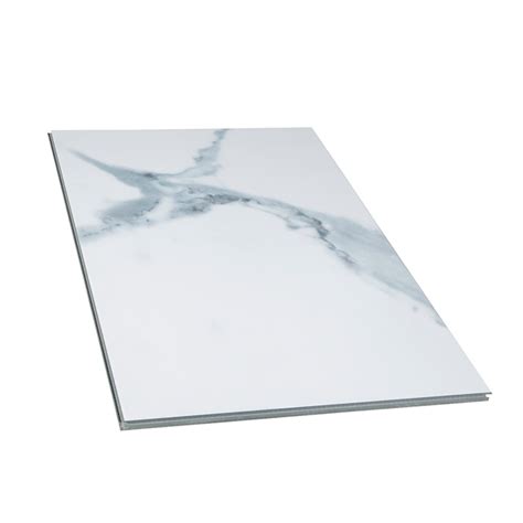 STAINMASTER Glacier Calacatta Marble White Marble Look 12-mil x 12-in W ...