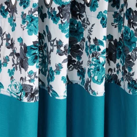 Buy SWAYAM Floral Print Detail Semi-Blackout Door Curtain- 137 X 228 cm ...