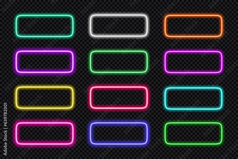 Image result for Neon Rectangle Button Frame
