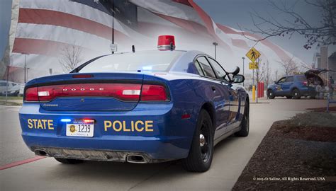 Michigan State Police vehicles at Saline Walmart
