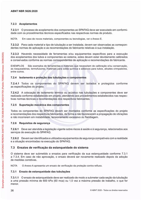 NBR 5626 - 2020 - | PDF