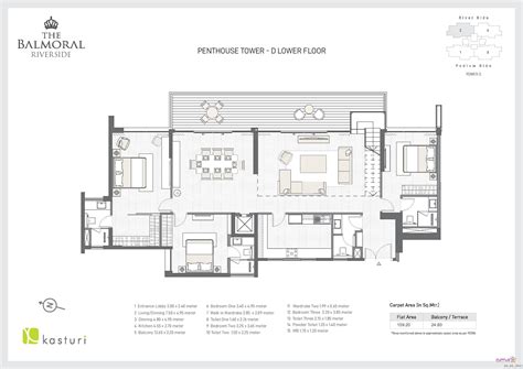 Kasturi The Balmoral Riverside Balewadi Baner Pune 3BHK 4BHK - Purple ...
