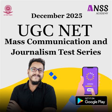 UGC NET Mass Communication and Journalism Test Series – December 2025