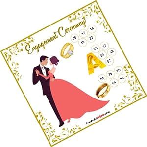 Buy Unforgettable Engagement Ceremony Theme tambola Tickets Bingo ...