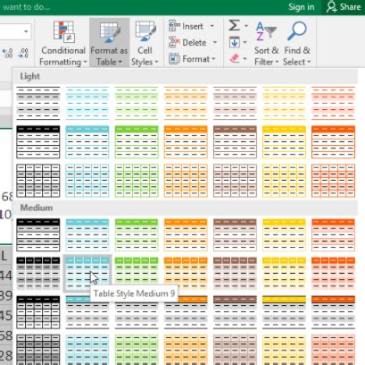 Formatting in Excel 2016 的图像结果