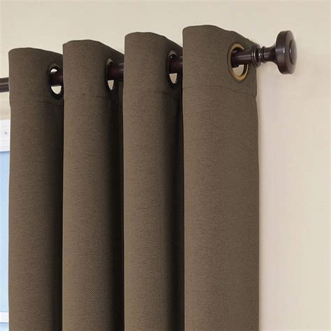 Eclipse Bobbi 63-in Espresso Polyester Grommet Single Curtain Panel at ...