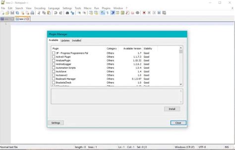 Python Notepad Plugin 的图像结果