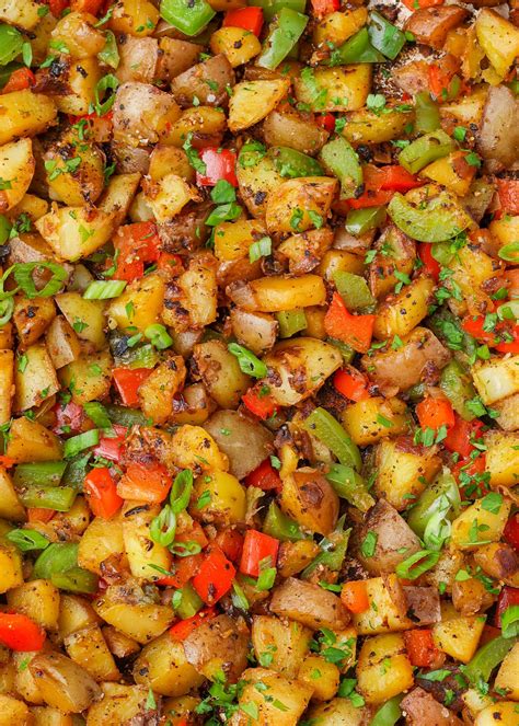 Roasted breakfast potatoes with peppers and onions – Artofit