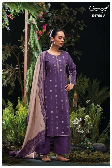 Ganga Fashion Nityasha 4756 Cotton Dress Material - Amrah Wholesale