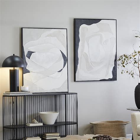 Grayson Lane Black Wood Framed 39.5-in H x 30-in W Abstract Wood ...