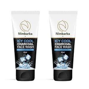 Nimbarka Icy Cool Charcoal Face Wash Help For Fights Pollution, Acne ...
