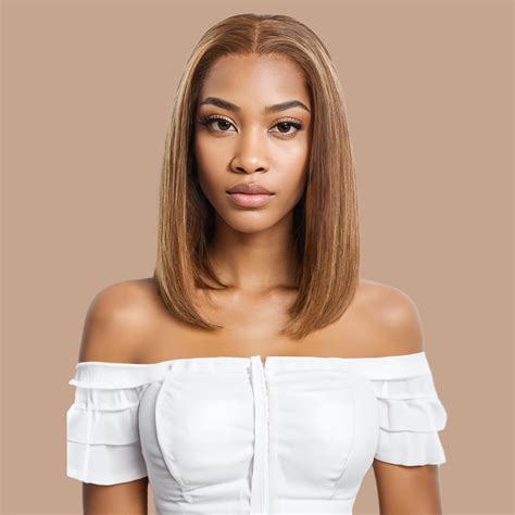 Straight Highlighted Piano Bob Wig HD Lace Closure 4*4 100% Human Hair