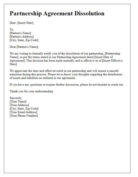 Writing a Short Partnership Disput Resolution Letter Sample 的图像结果