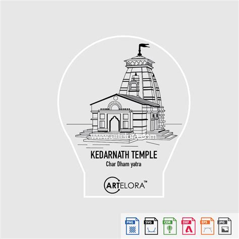 Laser Engraving Kedarnath Temple (Char Dham yatra) – ArtElora