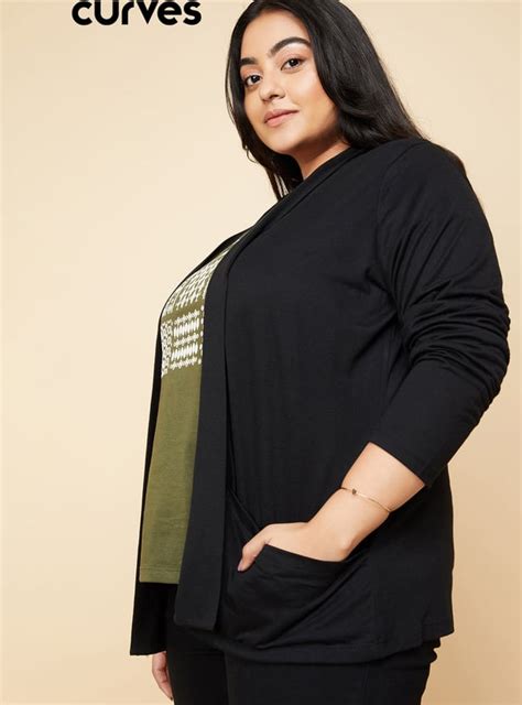 Buy Women Solid Open-Front Shrug Online at just Rs. 599.0 ...