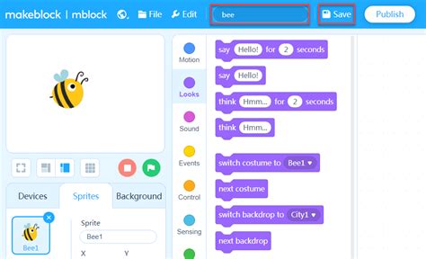 MBlock Projects 的图像结果