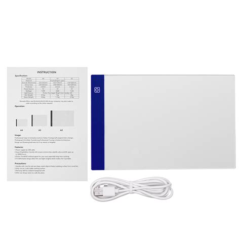 Buy 3.5 mm A4 USB 5V LED Light Board Tracing Table Pad Portable ...