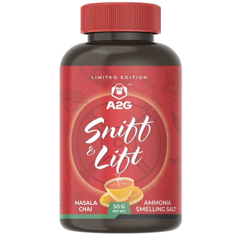 A2G Sniff & Lift Ammonia smelling Salt - LIMITED EDITION : MASALA CHAI