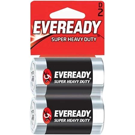 Eveready Super Heavy Duty D 1.5V Batteries - 2PACK : Amazon.in: Electronics