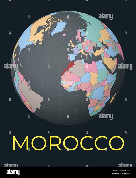 World map marocco