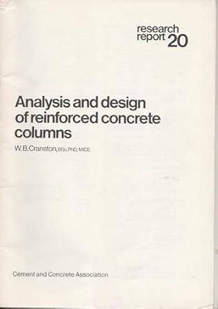 Analysis and Design of Reinforced Concrete Columns (Research Report ...
