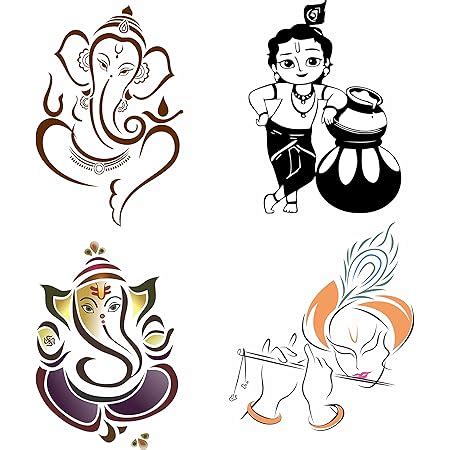 Asmi Collection WV01RCA07931 God Stickers for Car, Bike, Scooter ...