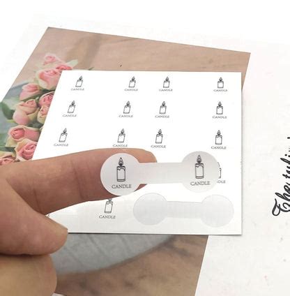 Candle label (20 Sticker per sheet ) PM379 – MATIN IMPEX