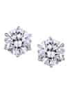 Buy Silver Plated Swarovski Zirconia Stone Studs by DIOSA PARIS ...