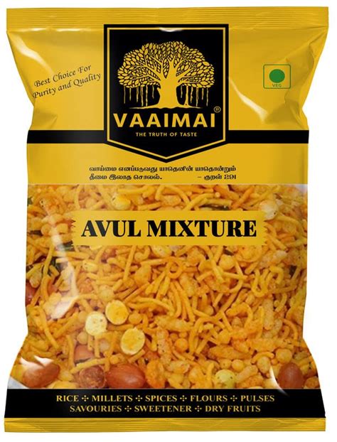 VAAIMAI Avul Mixture Namkeen Snacks, 200g : Amazon.in: Grocery ...