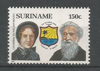 Stamps on Salvation Army -Suriname – 1987. – Stamp Digest