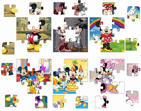 Wooden Jigsaw Puzzles - Disney Mickey Mouse Anime Cartoon Characters f ...
